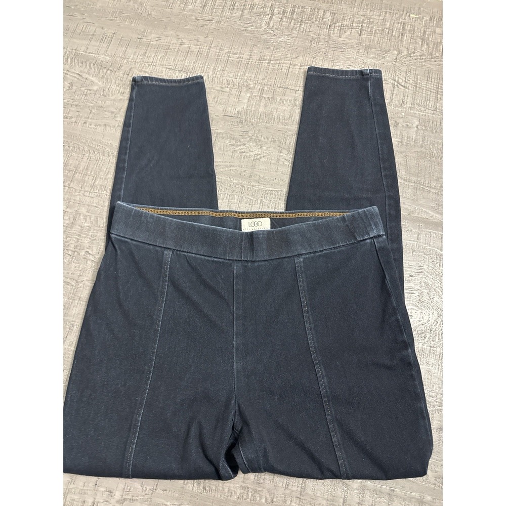 LOGO Lori Goldstein 14T Denim Leggings Pull On Stretch Skinny Pants Dark Wash